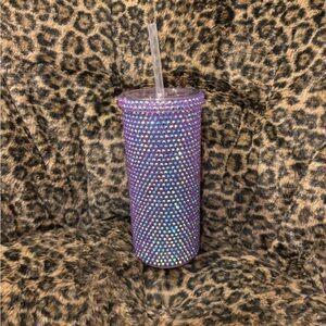 Bling Rhinstone purple iridecent 20 onunce tumbler